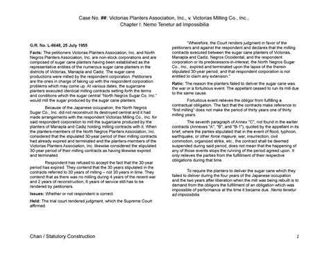 victorias planters vs. victorias milling|Victorias Planters Assn., Inc., et al. vs. Victorias Milling Co., Inc..